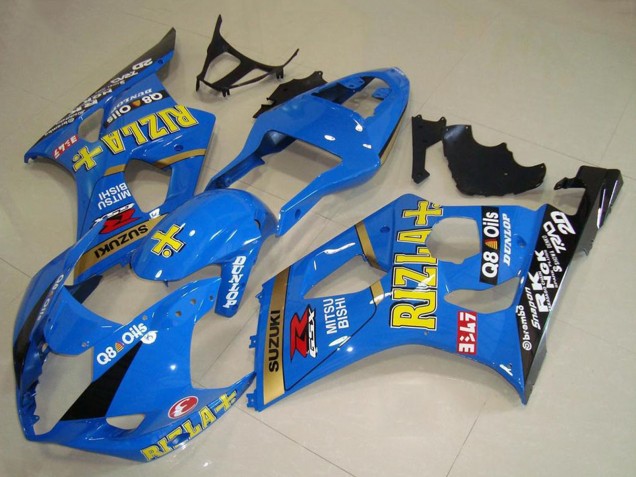 2003-2004 Blue Gold Black Rizla Suzuki GSXR 1000 Motorcycle Fairings Australia