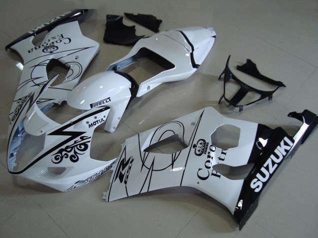 2003-2004 White Black Corona Suzuki GSXR 1000 Motorcycle Fairings Australia