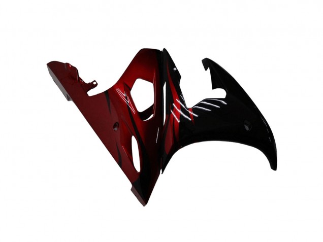 2003-2004 Glossy Black Red Yamaha YZF R6 Motorcycle Fairing Kits Australia