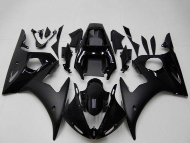 2003-2004 Glossy Black Matte Black Yamaha YZF R6 Motorcycle Fairings Australia