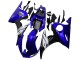 2003-2004 Blue White Glossy Black Yamaha YZF R6 Motorcycle Fairings Australia