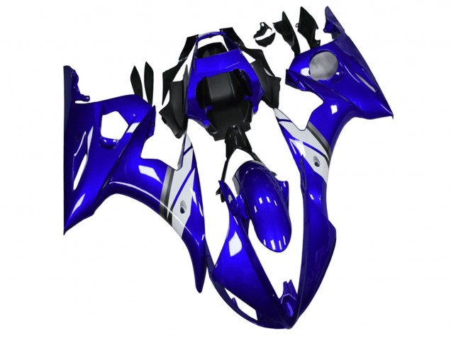 2003-2004 Blue White Yamaha YZF R6 Motorcycle Fairings Australia