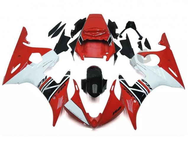 2003-2004 Red White Glossy Black Yamaha YZF R6 Motorcycle Fairing Australia