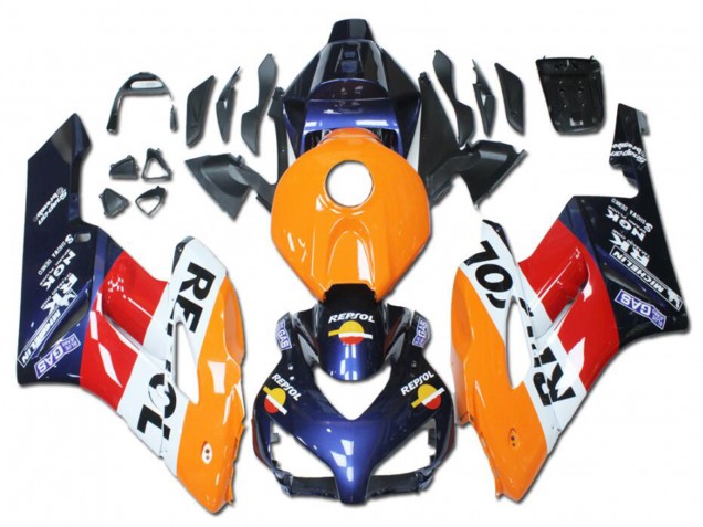 2004-2005 Orange Red White Blue Repsol Honda CBR1000RR Motorcycle Fairings Australia