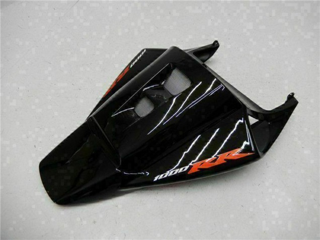 2004-2005 Glossy Black Red Flame Honda CBR1000RR Motorcycle Fairings Australia