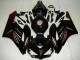 2004-2005 Glossy Black Red Flame Honda CBR1000RR Motorcycle Fairings Australia