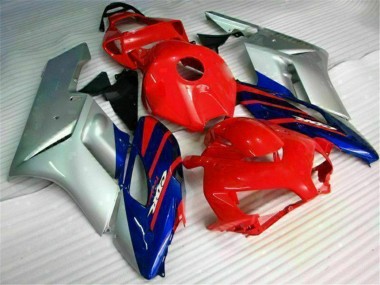 2004-2005 Silver Red Blue Black Stripe Honda CBR1000RR Motorcycle Fairings Australia