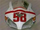 2004-2005 White Red Yellow San Carlo 58 Honda CBR1000RR Motorcycle Fairings Australia