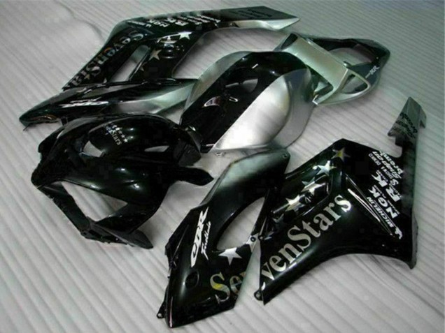 2004-2005 Silver Glossy Black SevenStars Honda CBR1000RR Motorcycle Fairings Australia