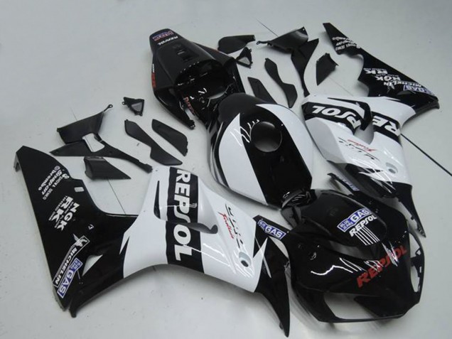 2004-2005 White Glossy Black Repsol Honda CBR1000RR Motorcycle Fairings Australia