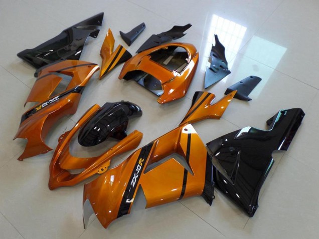 2004-2005 Gold Black Kawasaki ZX10R Motorcycle Fairings Australia