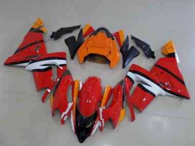 2004-2005 Orange Black and White Kawasaki ZX10R Motorcycle Fairings Australia
