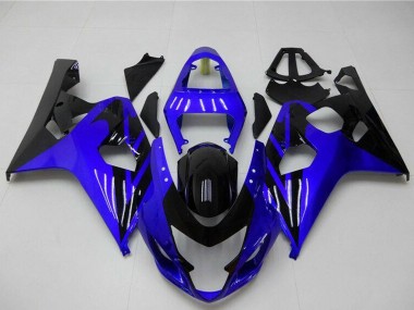 2004-2005 Blue Glossy Black Suzuki GSXR 600/750 Motorcycle Fairings Australia