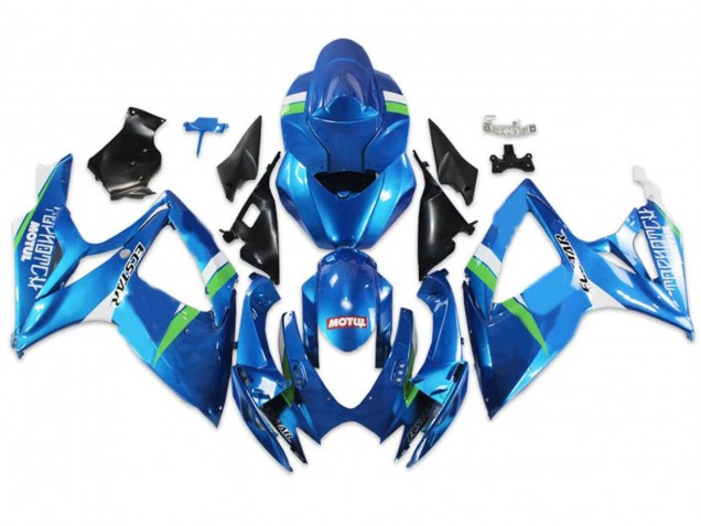 2004-2005 Blue Green White Suzuki GSXR 600/750 Motorcycle Fairings Australia