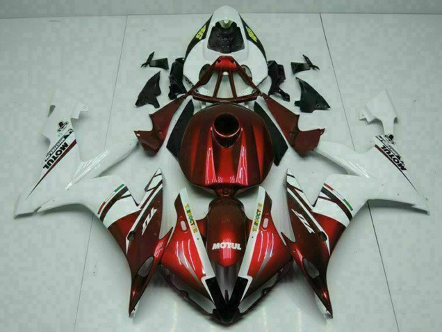2004-2006 White Red Yellow Motul 46 Yamaha YZF R1 Motorcycle Fairings Australia
