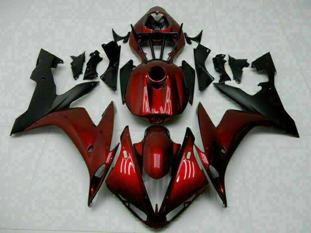 2004-2006 Maroon Red Matte Black Yamaha YZF R1 Motorcycle Fairings Australia
