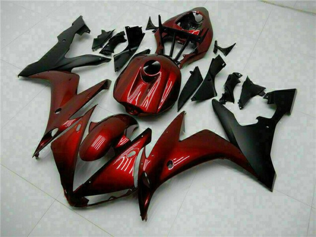 2004-2006 Maroon Red Matte Black Yamaha YZF R1 Motorcycle Fairings Australia