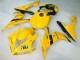 2004-2006 Yellow Glossy Black Dunlop 50 Yamaha YZF R1 Motorcycle Fairings Australia