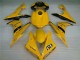 2004-2006 Yellow Glossy Black Dunlop 50 Yamaha YZF R1 Motorcycle Fairings Australia