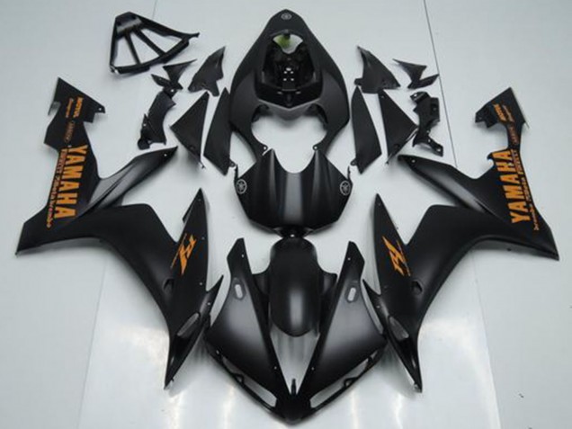 2004-2006 Matte Black Orange Yamaha YZF R1 Motorcycle Fairings Australia