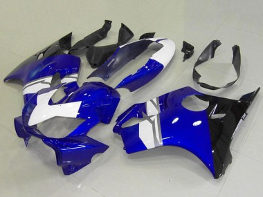 2004-2007 White Blue Glossy Black Honda CBR600 F4i Motorcycle Fairings Australia