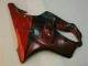 2004-2007 Glossy Black Red Flame Honda CBR600 F4i Motorcycle Fairings Australia