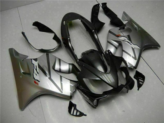 2004-2007 Silver Matte Black Honda CBR600 F4i Motorcycle Fairings Australia