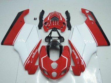 2005-2006 White Red Glossy Black Ducati 999 Motorcycle Fairings Australia