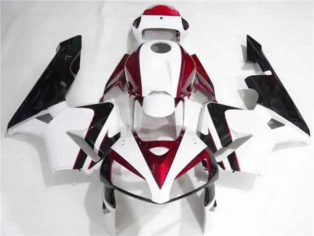 2005-2006 White Red Black Honda CBR600RR Motorcycle Fairings Kits Australia