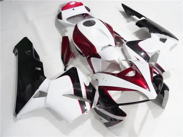 2005-2006 White Red Black Honda CBR600RR Motorcycle Fairings Kits Australia