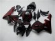 2005-2006 Glossy Black Red Flame Honda CBR600RR Motorcycle Fairing Kits Australia