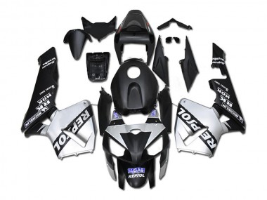 2005-2006 Black Silver Repsol Honda CBR600RR Motorcycle Fairings Australia