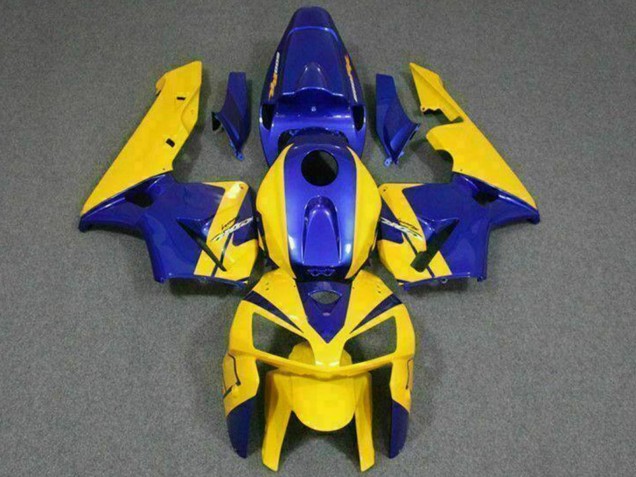 2005-2006 Yellow Blue Honda CBR600RR Motorcycle Fairings Australia