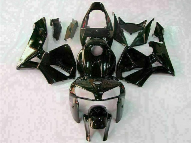 2005-2006 Glossy Black White Honda CBR600RR Motorcycle Fairings Australia