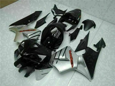 2005-2006 Glossy Black Silver Honda CBR600RR Motorcycle Fairings Australia