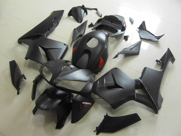 2005-2006 Matte Black Red Decal Honda CBR600RR Motorcycle Fairings Australia