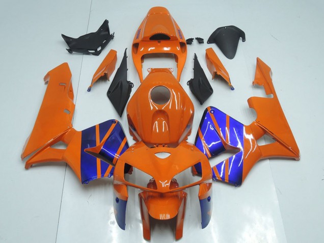 2005-2006 Orange Blue Honda CBR600RR Motorcycle Fairings Australia