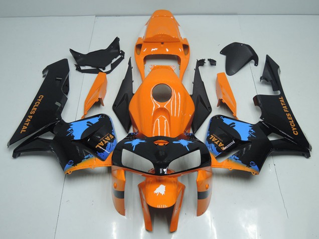 2005-2006 Orange Blue Black Honda CBR600RR Motorcycle Fairings Australia