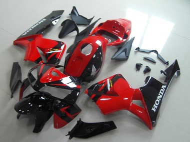 2005-2006 Red Glossy Black Honda CBR600RR Motorcycle Fairings Australia