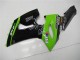 2005-2006 Green Glossy Black Elf Kawasaki ZX6R Motorcycle Fairings Australia