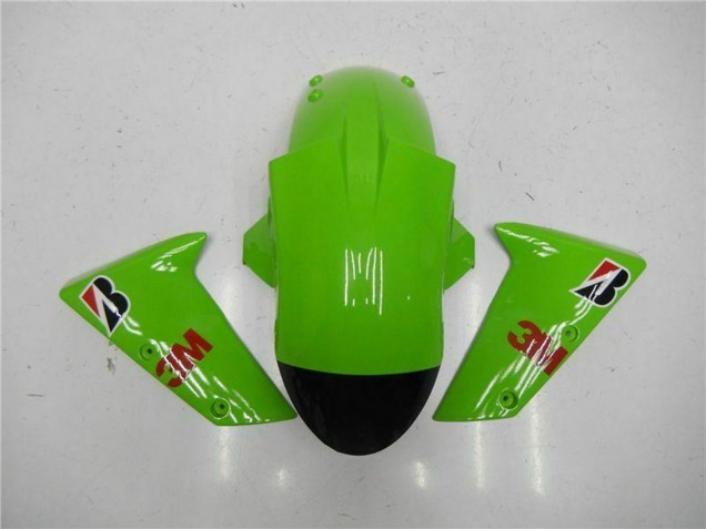 2005-2006 Green Glossy Black Elf Kawasaki ZX6R Motorcycle Fairings Australia