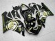 2005-2006 Glossy Black White Gold Lucky Strike Kawasaki ZX6R Motorcycle Fairings Australia