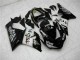 2005-2006 Glossy Black White West Kawasaki ZX6R Motorcycle Fairings Australia