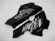 2005-2006 Glossy Black White West Kawasaki ZX6R Motorcycle Fairings Australia
