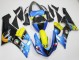 2005-2006 Blue Yellow Black Shark Kawasaki ZX6R Motorcycle Fairings Australia