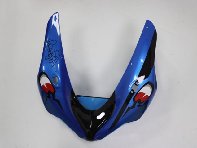 2005-2006 Blue Yellow Black Shark Kawasaki ZX6R Motorcycle Fairings Australia