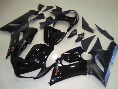 2005-2006 Glossy Black Matte Black Silver Red Kawasaki ZX6R Motorcycle Fairings Australia