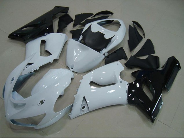 2005-2006 White Black Kawasaki ZX6R Motorcycle Fairing Australia