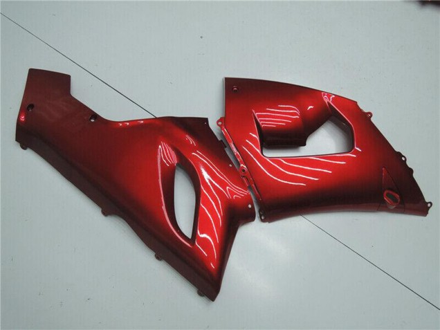 2005-2006 Candy Red Kawasaki ZX6R Motorcycle Fairings Australia