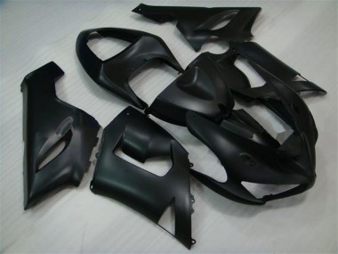 2005-2006 Matte Black Kawasaki ZX6R Motorcycle Fairings Australia